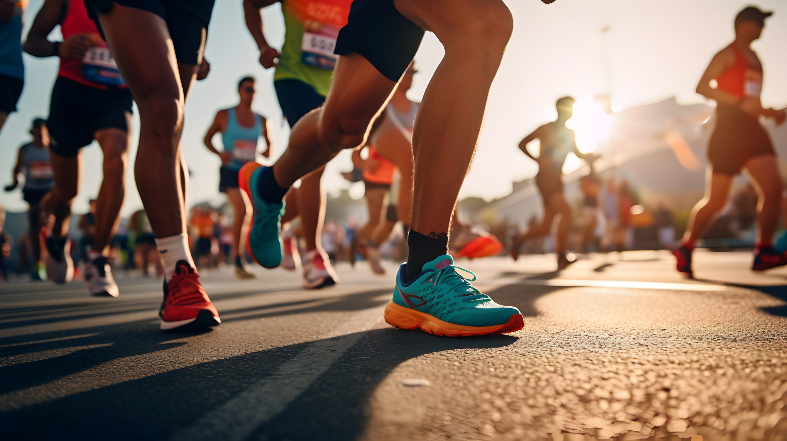 A group of men runners running in a road race, marathon run contest sporteventbeh scaled - Vodíková voda